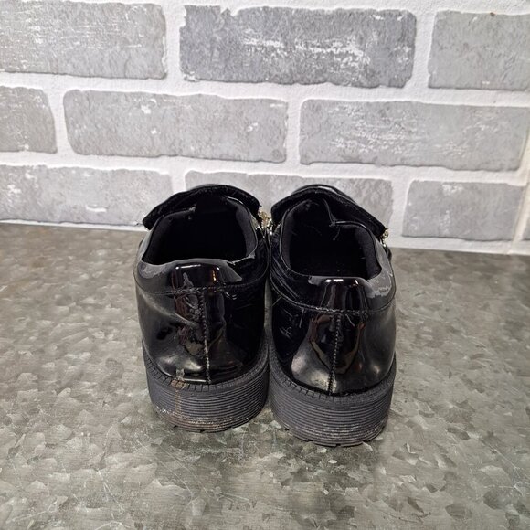 Steve Madden Womens Black Patent Loafers Shoes‎ 4 Medium (B,M) Big Kid - Picture 5 of 10